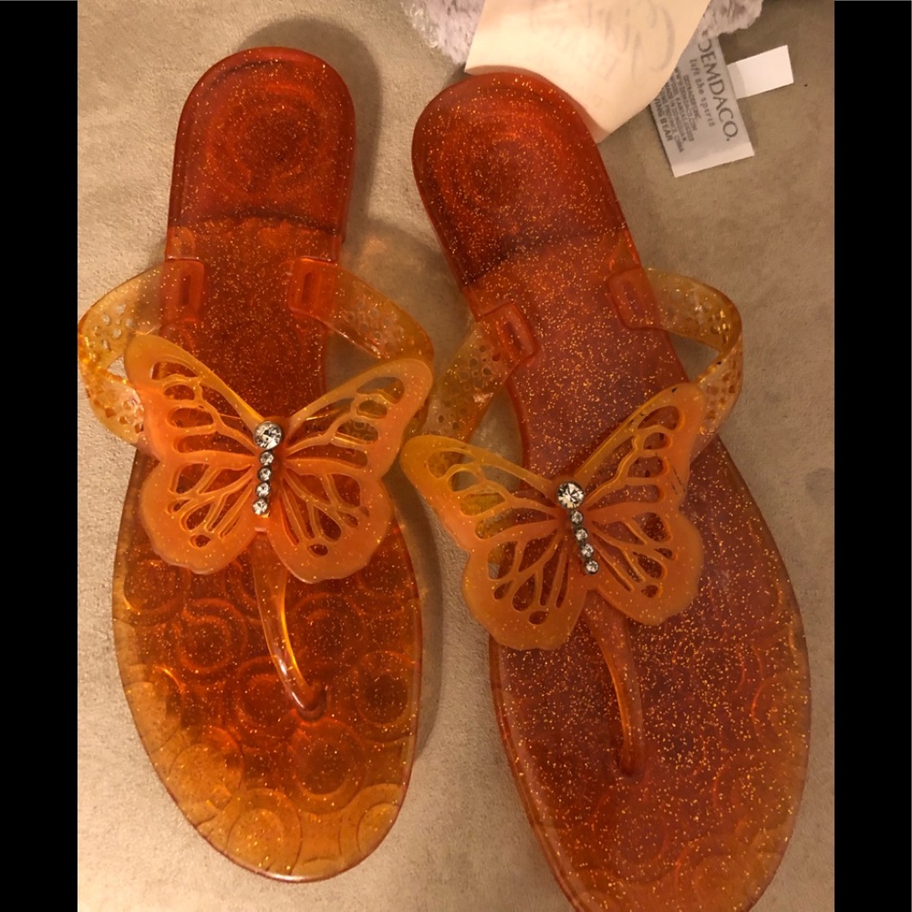 Coach Butterfly Flip Flops